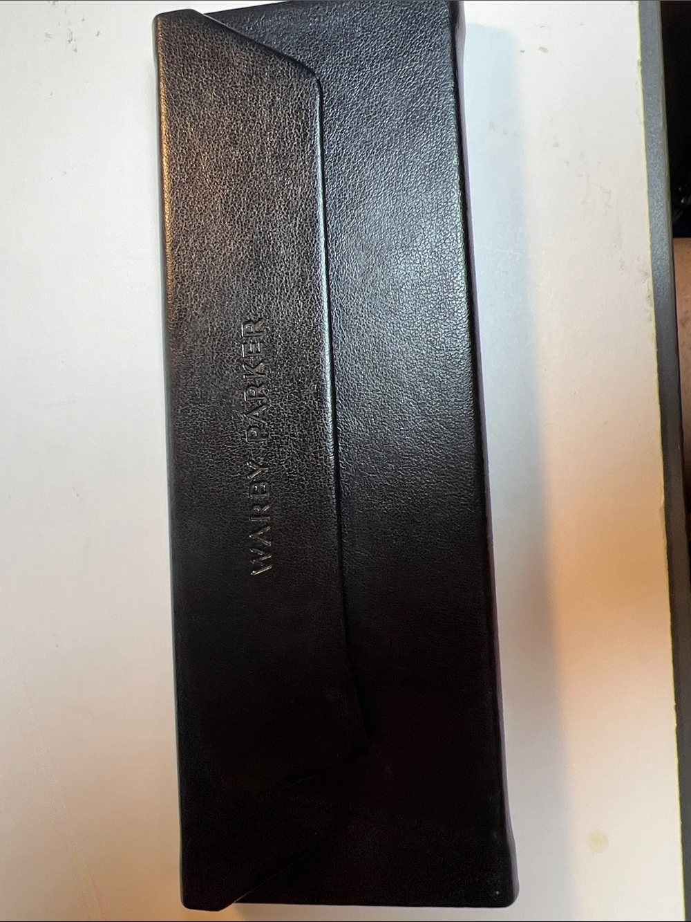 Warby Parker Black Leatherette Eyeglass Case